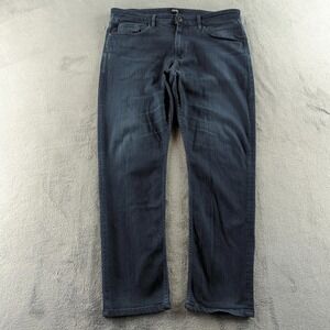 Paige Lennox Jeans Mens 36x29* Dark Wash Slim Tapered Made USA Stretch Denim